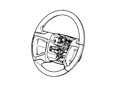 2009 Ford Escape Steering Wheel - 9L8Z-3600-JA
