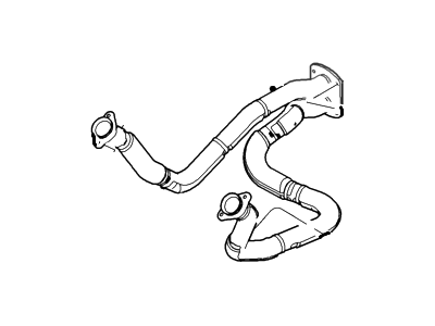Ford F53 Stripped Chassis Exhaust Pipe - BU9Z-5246-A