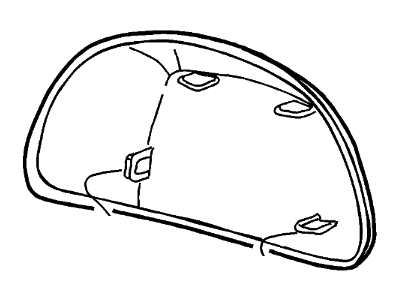 1999 Ford F-550 Super Duty Mirror Cover - F81Z-17D743-AAW