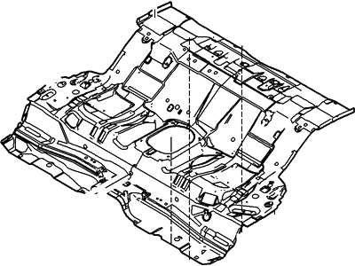 Ford 6E5Z-5411160-AA Pan Assembly - Floor - Centre