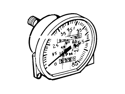 1983 Mercury LN7 Speedometer - E3FZ-17255-A
