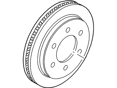 Ford 5L3Z-2C026-AA Rotor Assembly - Brake