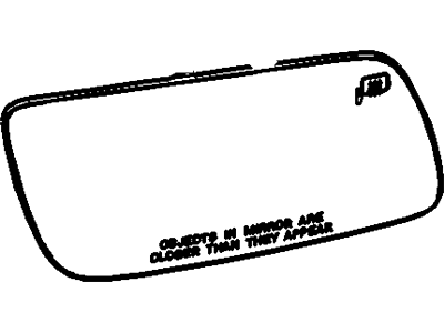 Ford 8A8Z-17K707-D Glass Assembly - Rear View Outer Mirror