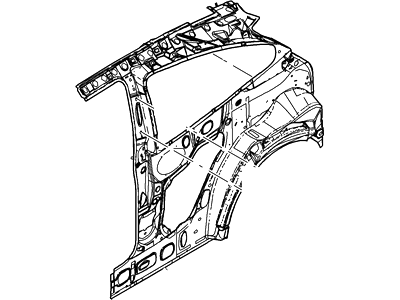 Ford YS4Z-6127790-AA Panel - Body Side Rear - Inner