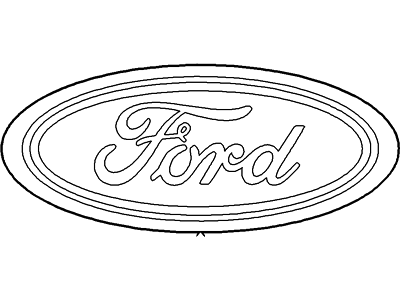 Ford 4L3Z-1542528-AB Emblem Tailgate Shelf Wear