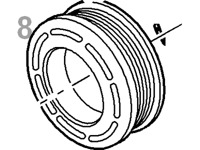 Ford 5C2Z-19D784-A Pulley - Compressor