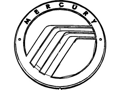 Mercury Emblem - 5E6Z-7842528-AA