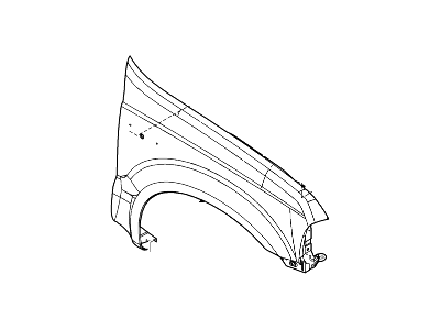 Ford F81Z-16005-AA Fender Assembly - Front