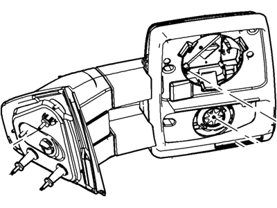 Ford 8L3Z-17683-DA Mirror Assy - Rear View Outer