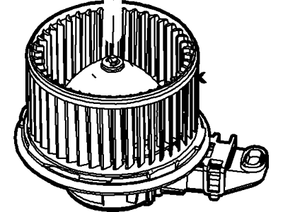 Ford 7C3Z-19805-B Fan And Motor Assembly