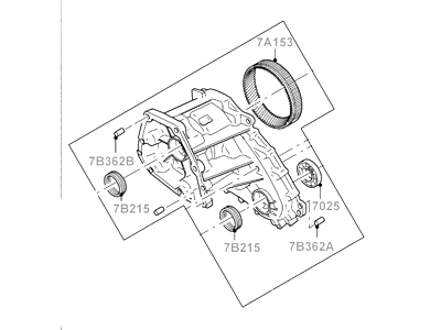 Ford 6L2Z-7005-B Transmission Case Assembly