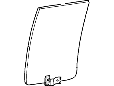 Ford 5L2Z-7825712-B Glass And Channel Assembly