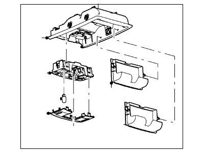 Ford BC3Z-26519A70-CA Console Assembly - Overhead