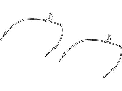 2004 Ford Thunderbird Parking Brake Cable - XW4Z-2A635-BD