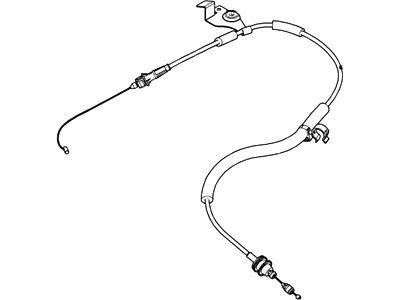 Ford 7L8Z-9A758-C Throttle Control Cable Assembly