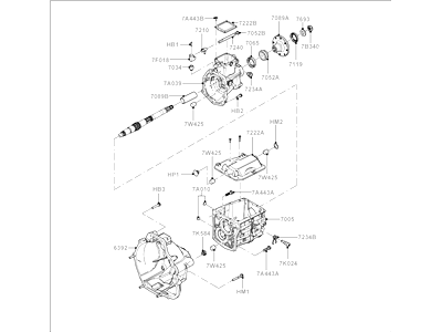 Ford 4R3Z-7003-BM Transmission Assembly