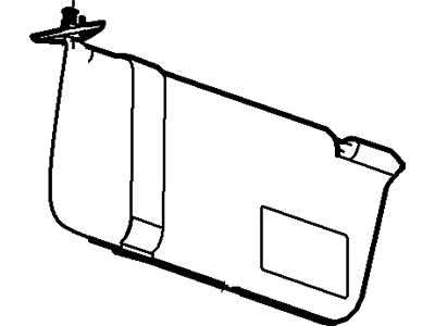Ford 7L5Z-1004105-AC Interior-Sunvisor Sun Visor Left