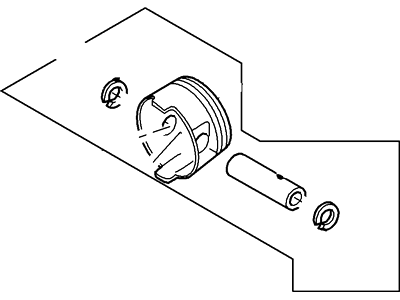 Ford 3W4Z-6108-A Piston And Pin Assembly