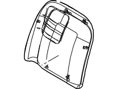 Ford 2C3Z-2860763-AAB Cover Assembly - Seat Back