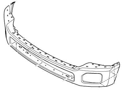 Ford BC3Z-17757-FPTM Bumper Assembly - Front