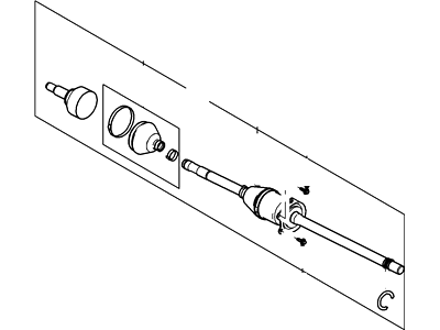Ford 6F9Z-3B436-B Front Axle Shaft