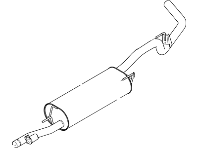 Ford 6L3Z-5230-HA Rear Muffler And Pipe Assembly