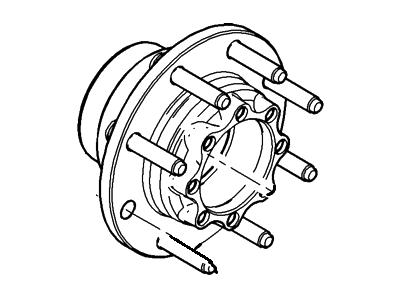 Ford 5C3Z-1109-AA Hub Assembly - Wheel