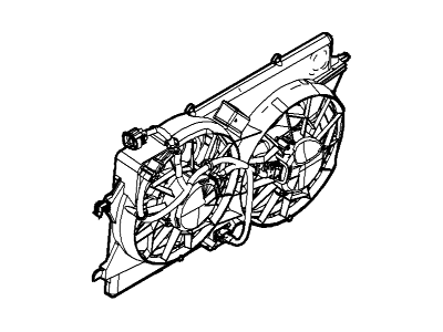 Ford 1S4Z-8C607-A Motor And Fan Assembly - Engine Cooling