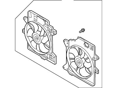 Ford YL8Z-8C607-AA Fan And Motor Assembly