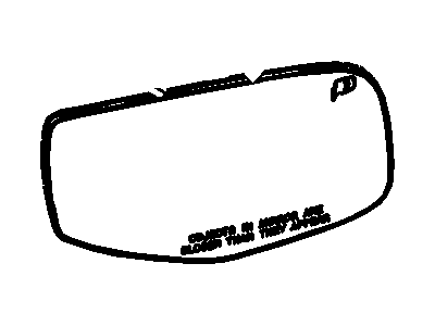 Ford 8A4Z-17K707-B Glass Assembly - Rear View Outer Mirror