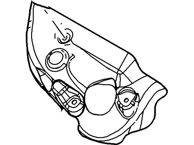 Ford Edge Exhaust Heat Shield - DA8Z-9A462-A