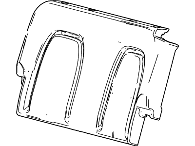 Ford 4L2Z-7866600-ZAB Rear Seat Back Cover Assembly