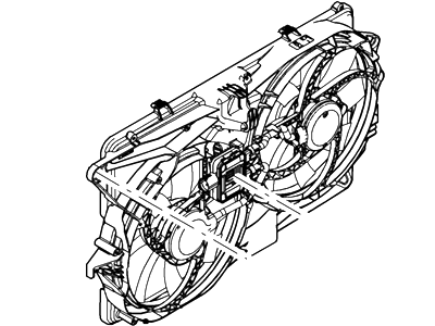 Ford 8A8Z-8C607-A Motor And Fan Assy - Engine Cooling
