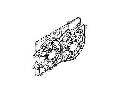 Mercury Cooling Fan Assembly - 5L8Z-8C607-BF
