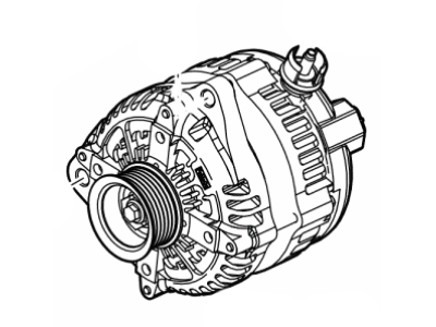 Lincoln Mark LT Alternator - HU2Z-10V346-CERM