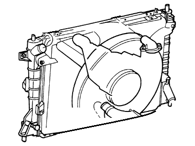 Ford 8W7Z-8005-A Radiator Assembly
