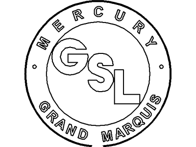 2011 Mercury Grand Marquis Emblem - 3W7Z-54517A20-AA