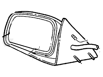 Ford F8AZ-17K707-BA Glass Assembly - Rear View Outer Mirror