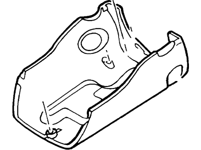 2000 Ford Focus Steering Column Cover - YS4Z-3530-BAB
