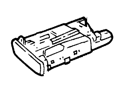 Ford YF2Z-1604810-CAA Ash Receptacle And Housing Assembly