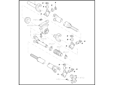 Ford 5L3Z-4R602-WC Drive Shaft Assembly