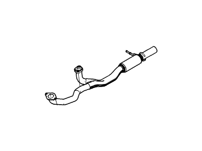 Ford Taurus Exhaust Pipe - DG1Z-5G274-D