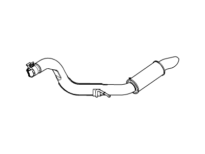 2005 Lincoln Aviator Exhaust Pipe - 3C5Z-5202-AA