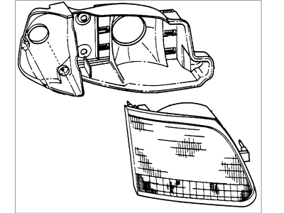 Ford F65Z-13C192-AA Headlamp Assembly