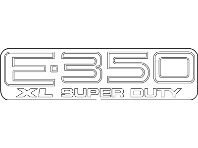 Ford E-350/E-350 Super Duty Emblem - XC2Z-1542528-GA