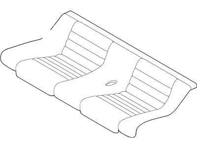 Ford DR3Z-7663804-DA Rear Seat Cushion Cover Assembly