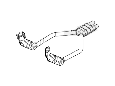 2004 Lincoln LS Catalytic Converter - 4W4Z-5F250-AA
