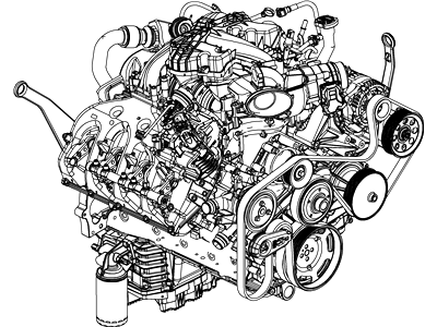 Ford DC3Z-6007-BA Engine Assembly