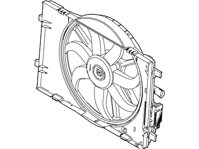Ford 6E5Z-8C607-AA Motor And Fan Assembly - Engine Cooling