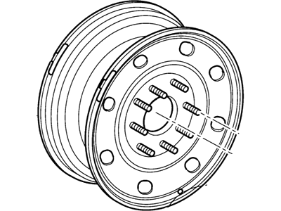 Ford 1C2Z-1007-AA Wheel Assembly